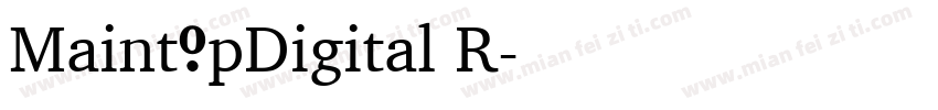 MaintopDigital R字体转换